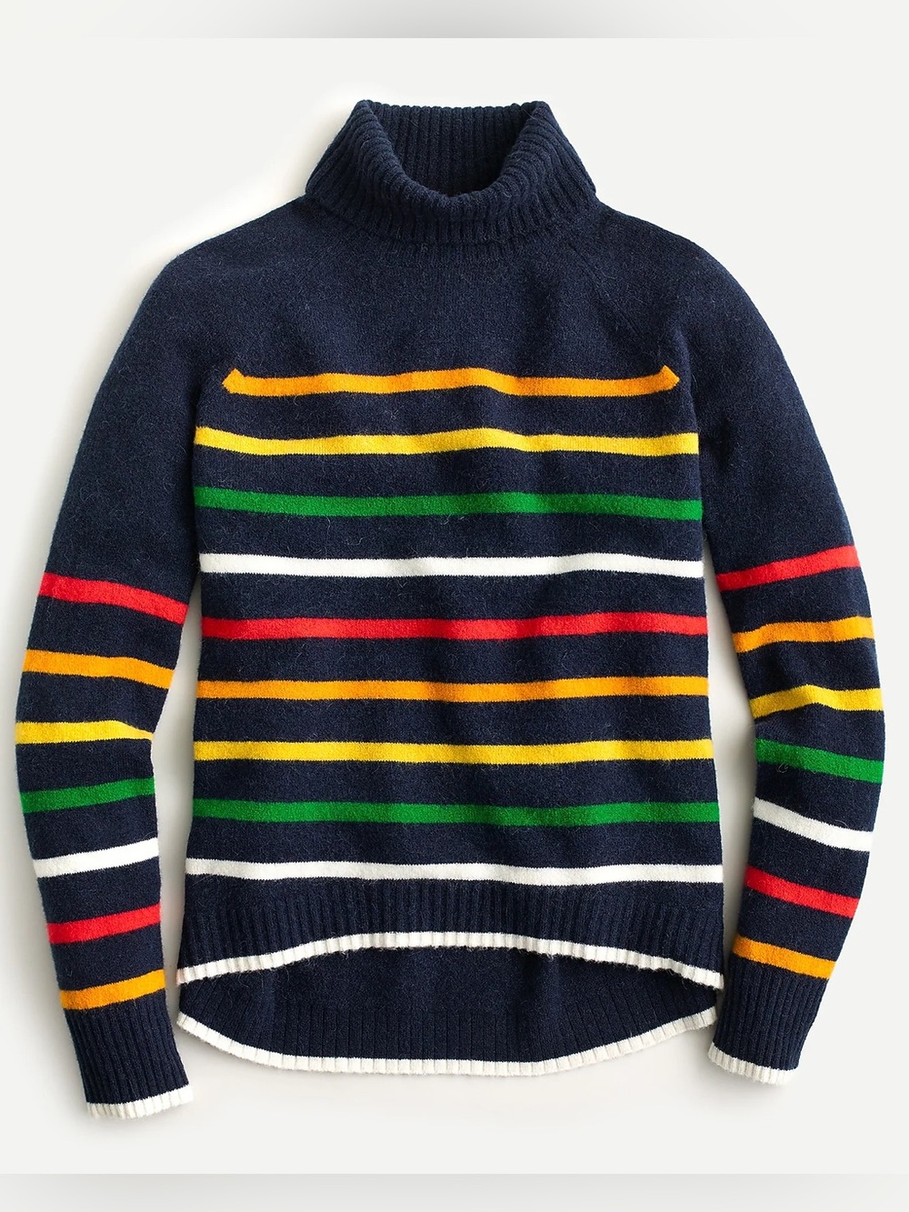 J.Crew • Multistriped Supersoft-yarn turtleneck sweater